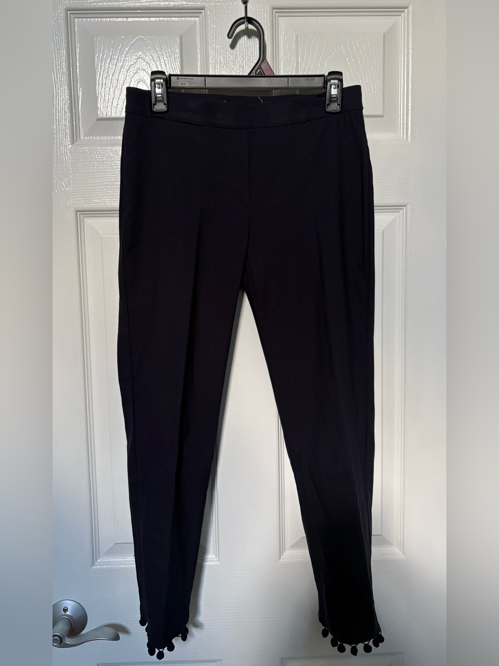 Women's Navy Ponte Skinny Pants
